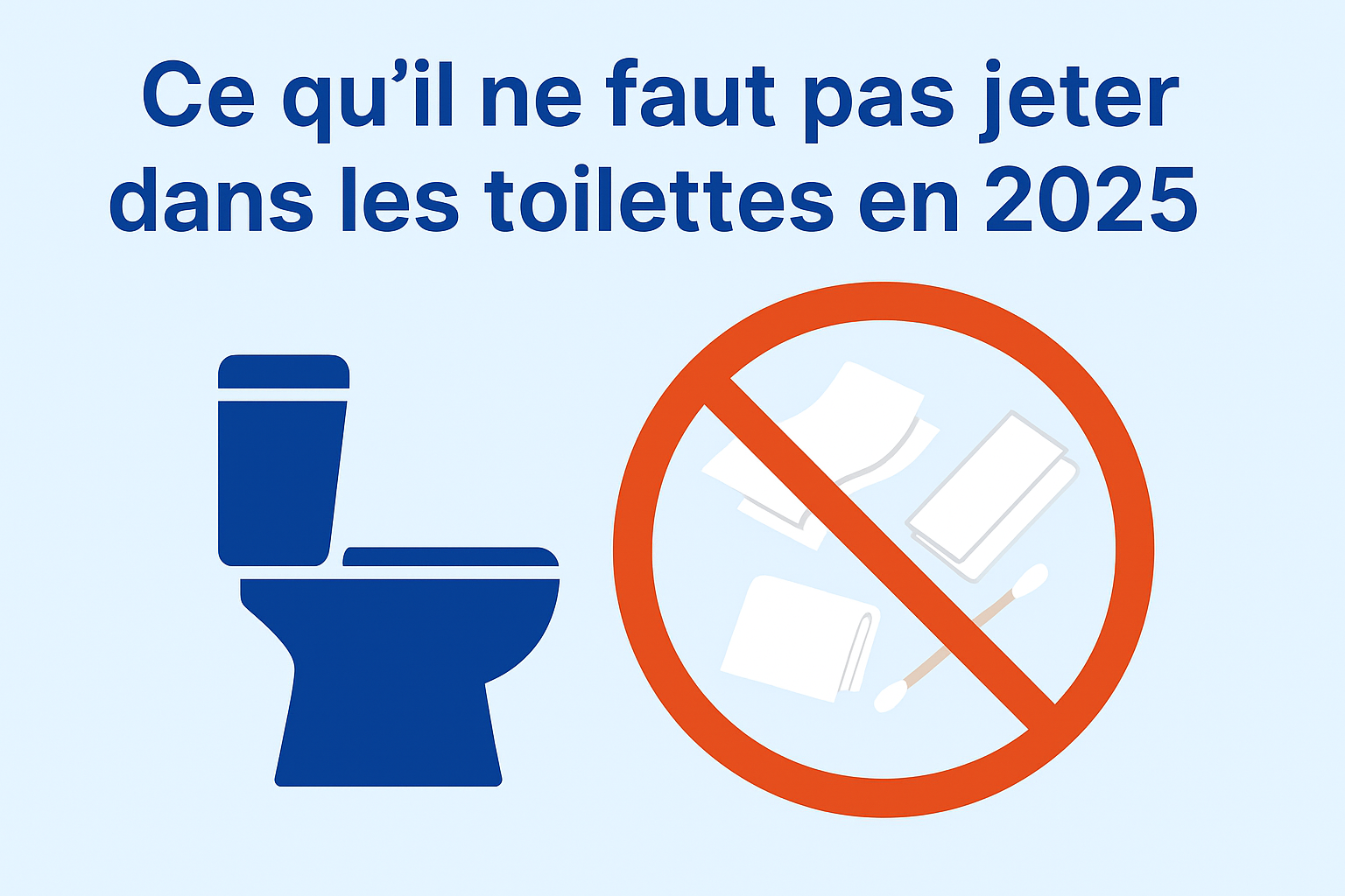 Ce qu’il ne faut pas jeter dans les toilettes en 2025 🚽