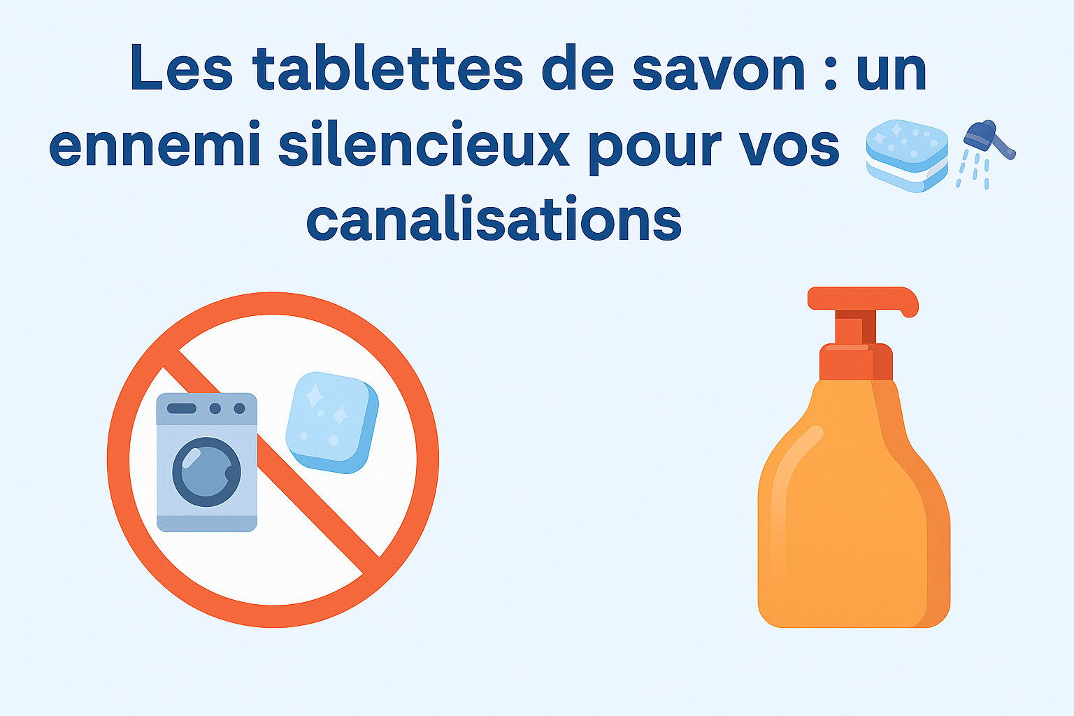 🚫 Les tablettes de savon : un ennemi silencieux pour vos canalisations 🧼