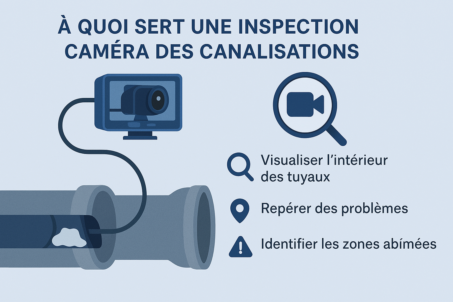 🛠️ À quoi sert une inspection caméra des canalisations ? Explication simple