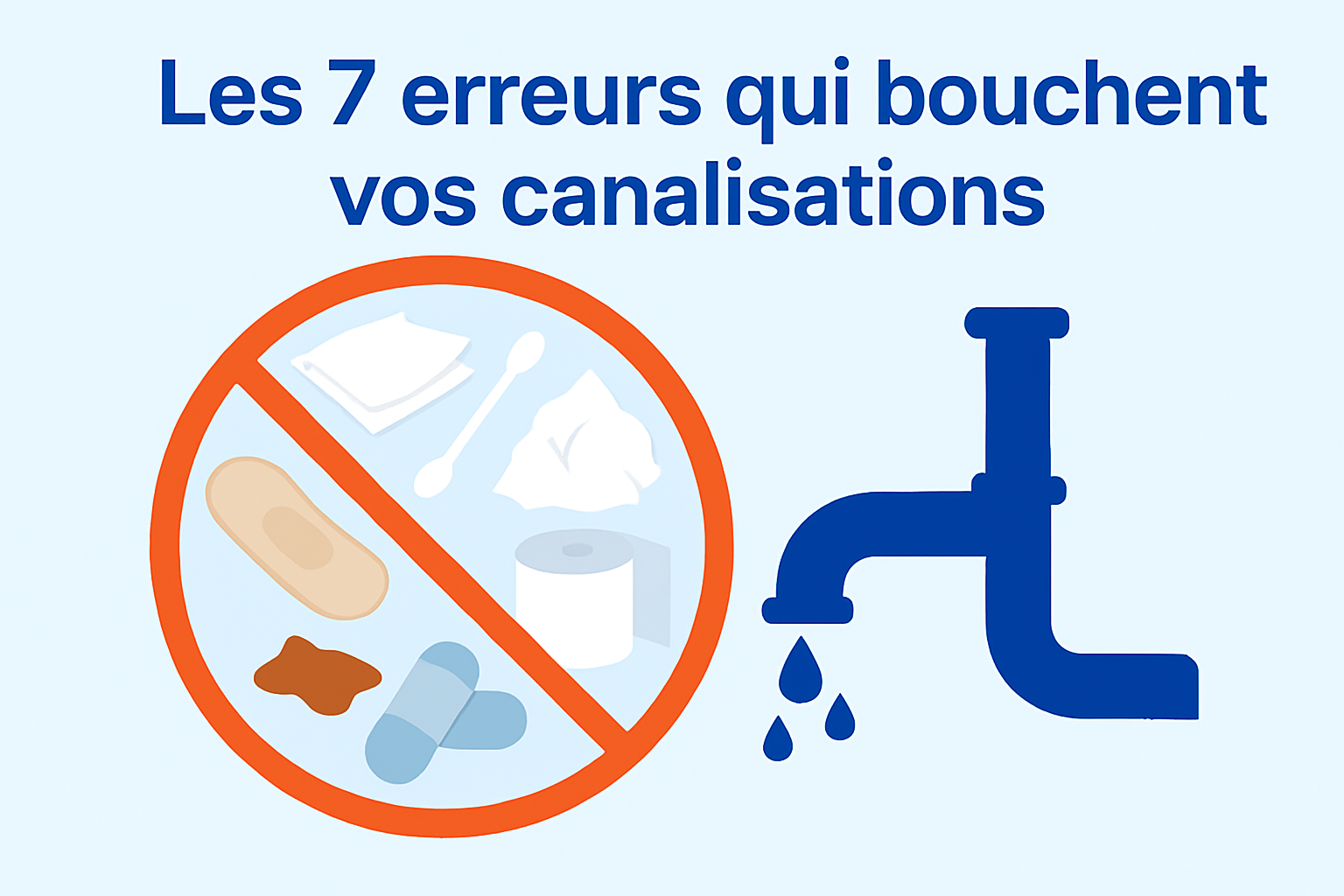 Les 7 erreurs qui bouchent vos canalisations sans que vous le sachiez (et comment les éviter)