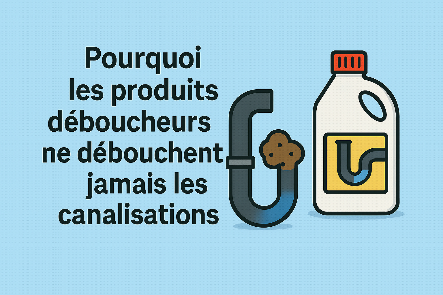Pourquoi les produits déboucheurs ne débouchent jamais vos canalisations ?