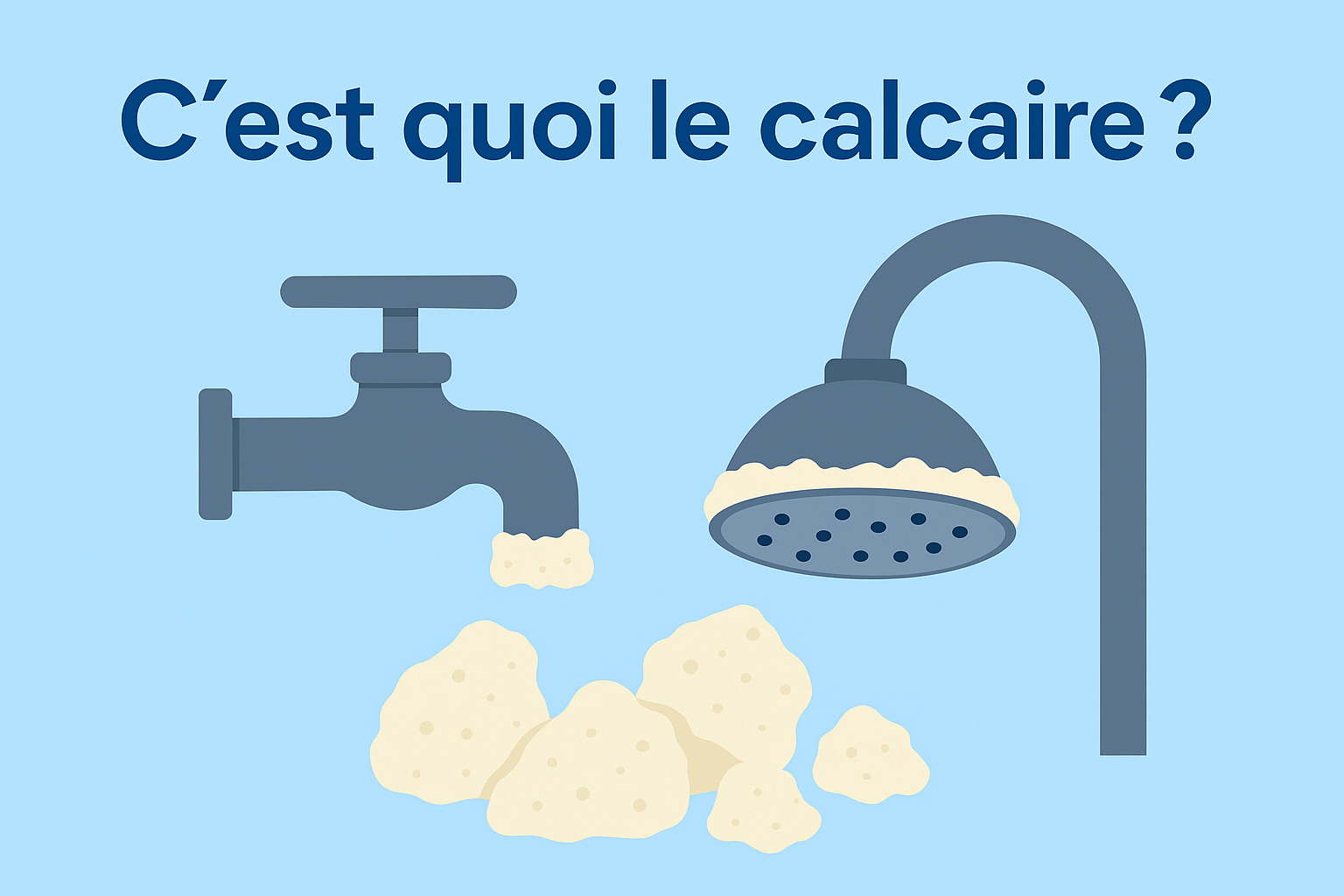 Blog C’est quoi le calcaire ? - KL Débouchage - Brabant Wallon